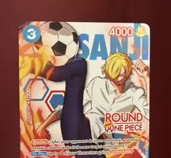 Round 1 Sanji English One Piece Promo OP15-047 In Hand! - Image 3