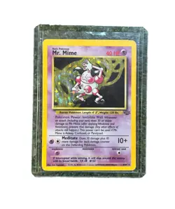 WOTC Mr. Mime 6/64 Jungle Holo Rare Unlimited 1999 English 40HP Pokemon TCG MP - Image 1