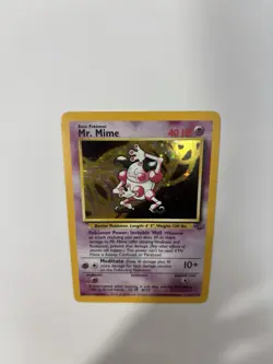 Wizards of the Coast Pokemon TCG Jungle Mr. Mime 6/64 Holo Rare Unlimited 1999 - Image 5