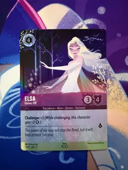 Elsa Gloves Off Alternate Art 19 Promo Disney100 (d100) Promo Lorcana NM - Image 1