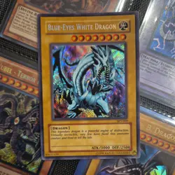 Blue-Eyes White Dragon BPT-009 Secret Rare Unlimited Edition Yu-Gi-Oh - MP - Image 1