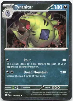 Tyranitar - (Cosmo Foil) Holo Promo Miscellaneous Cards & Products 135/193 NM - Image 1
