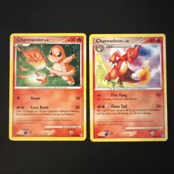 Charmander 82/132 Charmeleon 46/132 Secret Wonders Regular Pokemon S525 - Image 1