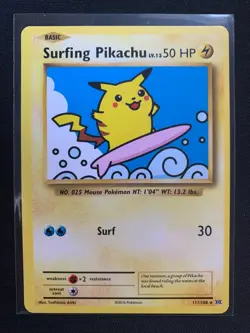 Surfing Pikachu 111/108 - Secret Rare - XY Evolutions 2016 - Pokemon Card - Image 1