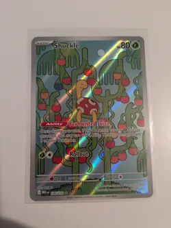 Shuckle 136/132 - ME01: Mega Evolution Pokemon Illustration Rare Holo NM - Image 1