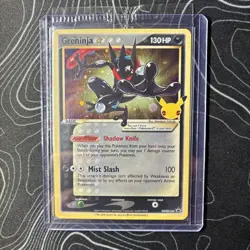 SEALED Greninja SWSH144 Gold Star Promo Pokemon Card with SWIRL! - Image 1