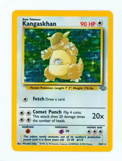 1999 Kangaskhan Pokemon Jungle Set #5 English Version Holo Pokemon TCG Card - Image 1