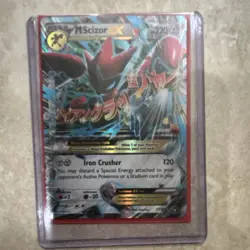 Pokemon M Scizor EX 120/122 Breakpoint Ultra Rare Holo 220HP Card - Image 1