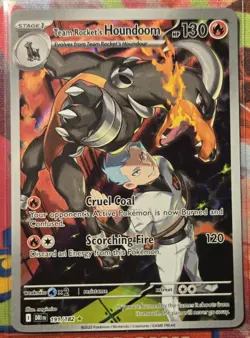 Team Rocket's Houndoom 191/182 Sv10: Destined Rivals Holo Pokemon Card (Mint) - Image 1