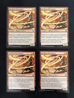 Reckless Fireweaver Kaladesh x4 NM Ships In Toploader - Image 1