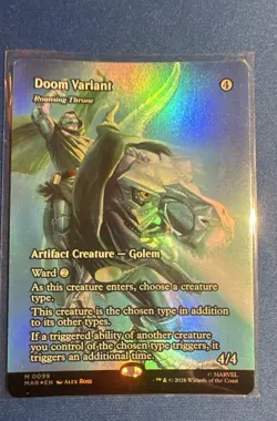 Doom Variant - Roaming Throne (Borderless) Marvel Universe Eternal-Legal Foil - Image 1
