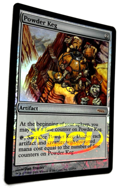 Foil Powder Keg Magic Player Rewards MTG Magic the Gathering Light/Moderate Play - Image 2