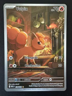 Vulpix Illustration Rare Pokemon Mega Evolution 138/132Near Mint - Image 1