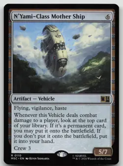 N'Yami-Class Mother Ship 110 Commander: Marvel Super Heroes Magic: NM - Image 1