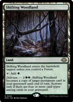 MTG Shifting Woodland NM R 228 Modern Horizons 3 - Image 1