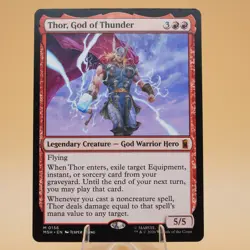 Thor, God of Thunder | 156 | Regular | Mythic | Marvel Super Heroes | MTG - Image 1
