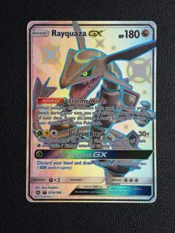 Rayquaza GX 177a/168 Holo Promo Alternate Art Promos Pokemon DAMAGE - Image 1