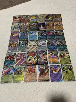 Pokemon Card Lot with EX GX MEGA V and VMAX Cards Great Condition - Image 1