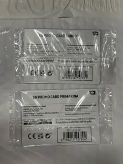 Zarude(gamestop) AND Primarina(B&N) Pokemon Pitch Black Stamped Promos *Sealed* - Image 2