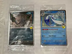 Zarude(gamestop) AND Primarina(B&N) Pokemon Pitch Black Stamped Promos *Sealed* - Image 3