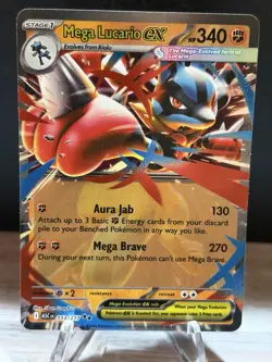 Pokemon TCG Mega Lucario EX ASC 113/217 Ascended Heroes - Image 1