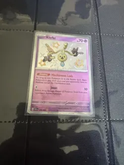 Pokemon TCG Klefki Card Paldean Fates Shiny Holo Rare, Near Mint/Mint (159/091) - Image 1
