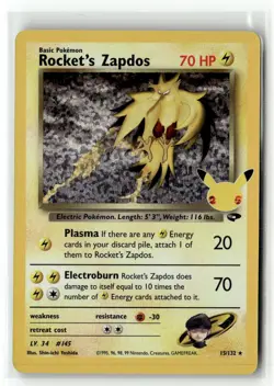 Rocket's Zapdos [CCC Holofoil - 15/132NM - Image 2