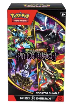 Pokemon TCG Mega Evolution Pitch Black Booster Bundle 6 Packs New Sealed - Image 1