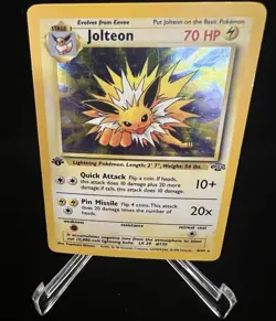 Wizards of the Coast Jolteon Holo Rare 4/64 Jungle 70 HP 1st Edition ENG 1999 - Image 1