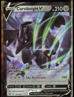 CORVIKNIGHT V 109/163 HOLO V RARE BATTLE STYLES POKEMON NM - Image 1