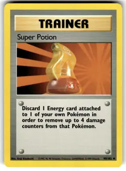 Super Potion 90/102 Uncommon Base Set Unlimited Pokemon Near Mint - Image 1