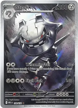 Steelix 150/132 Illustration Rare Mega Evolution Pokemon Holo Near Mint - Image 3
