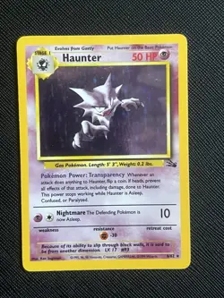 Pokemon TCG Haunter 6/62 Fossil Holo Rare (English) - MP - Image 2