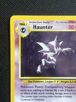 Pokemon TCG Haunter 6/62 Fossil Holo Rare (English) - MP - Image 3
