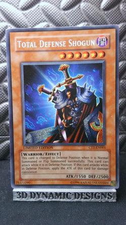 | Yugioh Total Defense Shogun CT1-EN001 Secret Rare 2004 Collectors Tin LP 🔥 | - Image 1