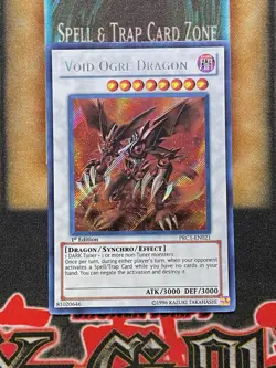 Yugioh Void Ogre Dragon PRC1-EN021 Secret Rare 1st Ed LP - Image 1