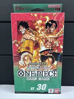 Bandai Namco One Piece Card Game Starter Deck EX Luffy & Ace ST-30 English NEW - Image 1