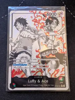 Luffy and Ace Parallel Alt Art Starter Deck EX: Luffy & Ace ST30-001 English NM - Image 1