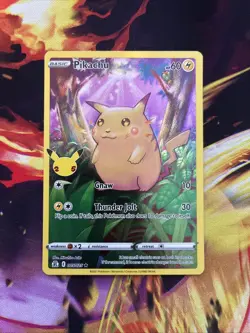 Pokemon TCG Pikachu 005/025 Celebrations Holo Rare - Image 1