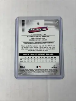 2026 Topps finest #242- Masyn Winn Rare Sp - Image 4