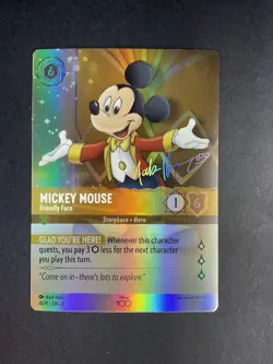 Mickey Mouse Friendly Face 18/P1 Disney Lorcana D100 Foil Promo - Image 1