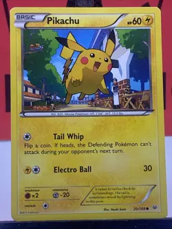 Pikachu 20/108 Roaring Skies Pokemon TCG Regular Common 2015 MP - Image 3