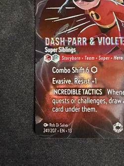 Disney Lorcana TCG Attack Of The Vine Dash Parr & Violet Parr 241/207 Enchanted - Image 5