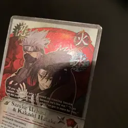 Naruto Cards Kakashi Hatake & Sasuke Uchiha Ultimate Training Promo Foil 025 LP - Image 2