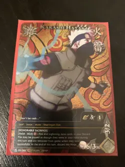Naruto Cards - Kakashi Hatake Honorable Sacrifice Promo Foil PR 086 CCG - Image 1