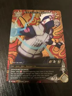 Naruto Cards - Kakashi Hatake Honorable Sacrifice Promo Foil PR 086 CCG - Image 2