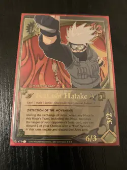 Naruto Cards Kakashi Hatake Detection Of The Movement Super Rare 1st Edition 473 - Image 1