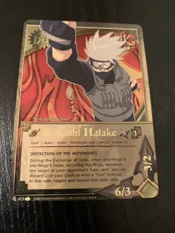 Naruto Cards Kakashi Hatake Detection Of The Movement Super Rare 1st Edition 473 - Image 2