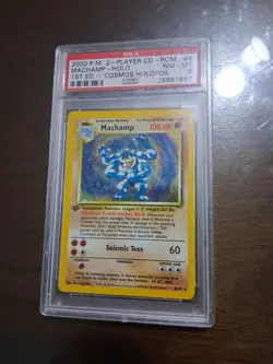 1999 Pokemon Game Machamp Holo 1st Edition #8 Nm-Mt PSA 8 Rare Holo Vintage Card - Image 1