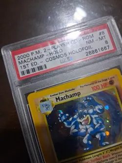 1999 Pokemon Game Machamp Holo 1st Edition #8 Nm-Mt PSA 8 Rare Holo Vintage Card - Image 2
